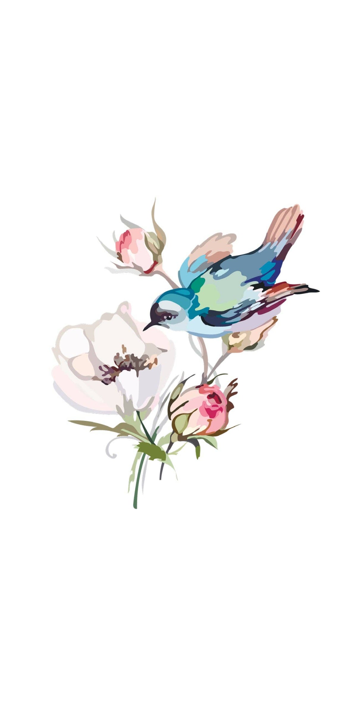 Bird Floral - Printed Guest Towel