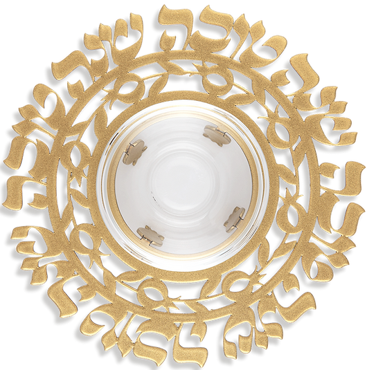 "Shanah Tovah" Honey Dish – Gold