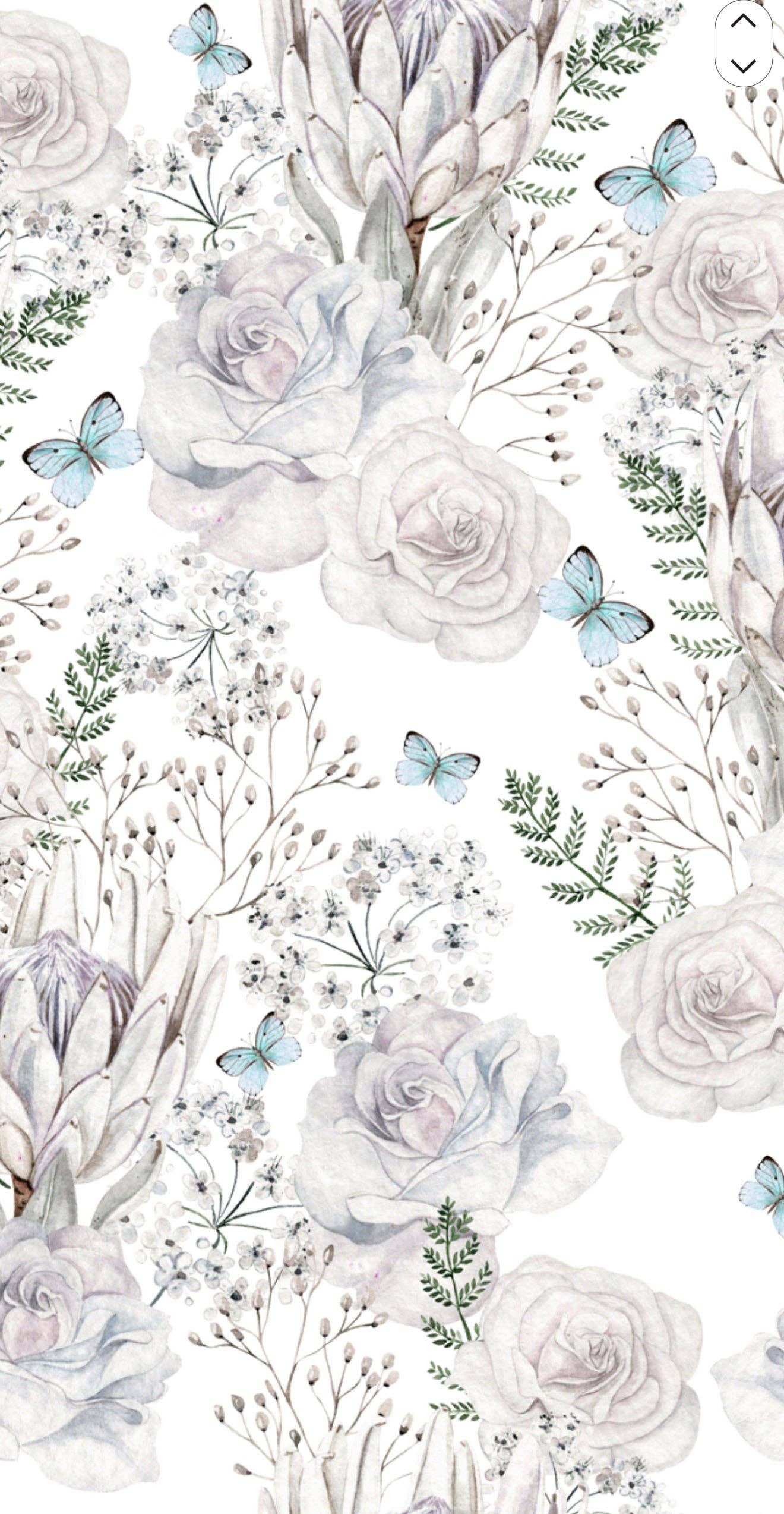 Winter Plush Floral - Printed Guest Towel