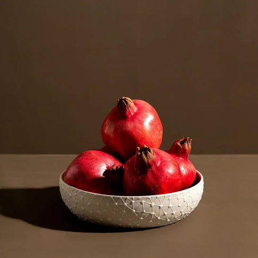Serving Bowl | White with White Stars