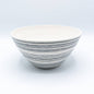 Serving Bowl: White Lines