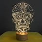 FLORAL SKULL Led Lamp