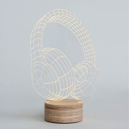 HEADPHONES Led Lamp
