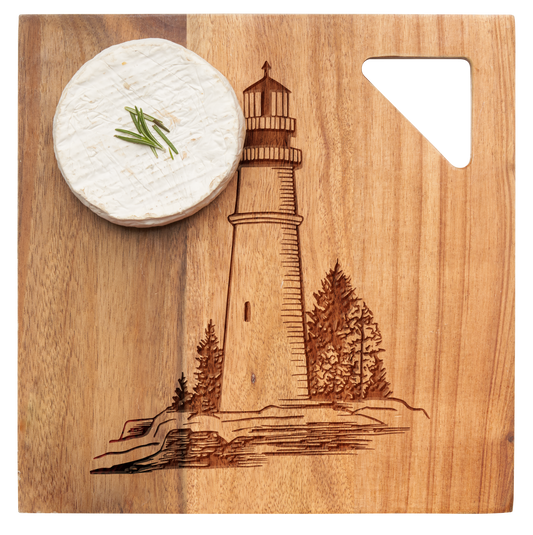 Acacia Modern Geo Square | Lighthouse | 9 x 9"