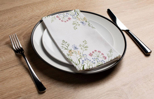 Delicate Wildflower - Printed Guest Towel