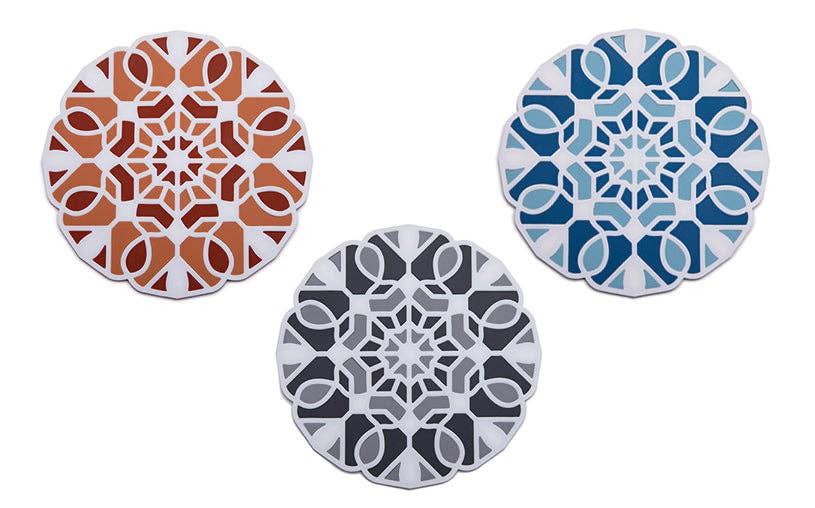 TriveTile - 3 in 1 Split Trivet : Tan