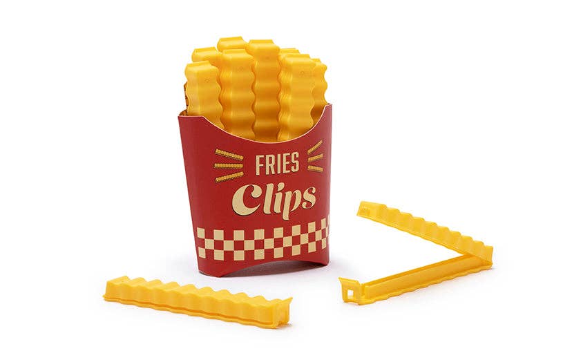 Fries Clips - 12 Bag Clips in a Magnetic Box