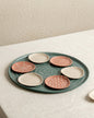 Full Seder Plate | Pine Green, Stone And Brick