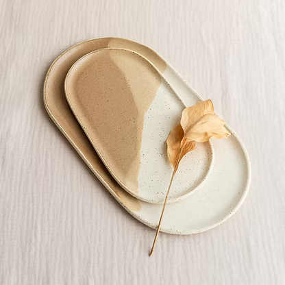 Small Oval Ceramic Tray – Desert