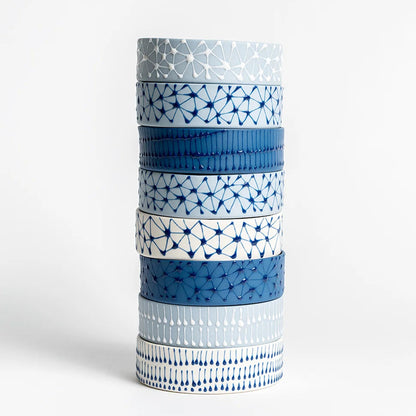 Serving Bowl | White with Blue Stars