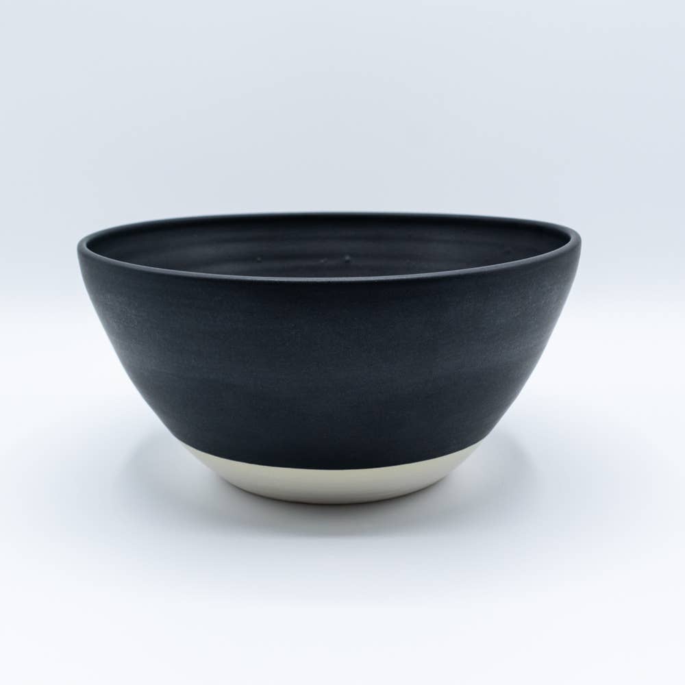 Serving Bowl: White Lines
