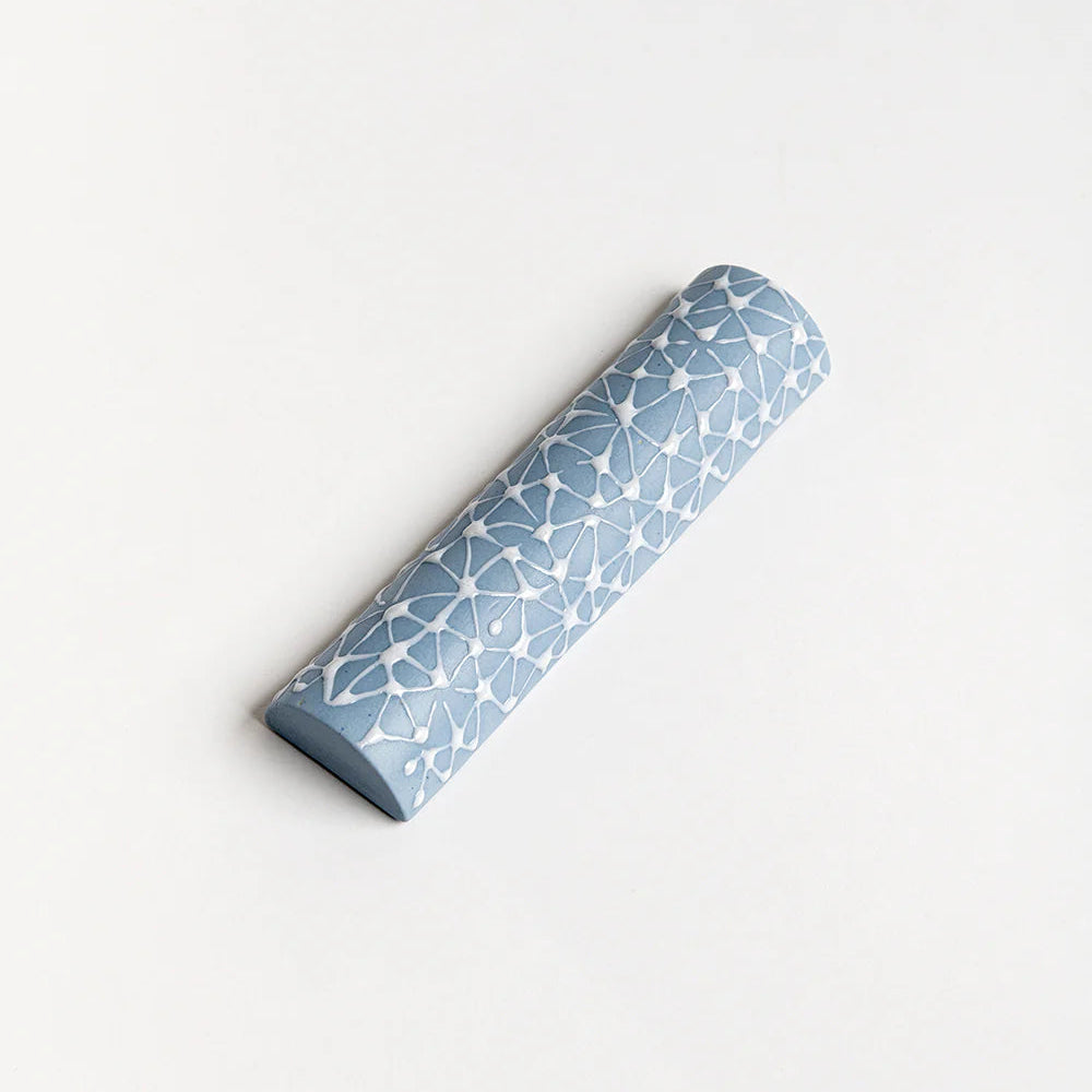 Mezuzah Case | Sky Blue with White Stars