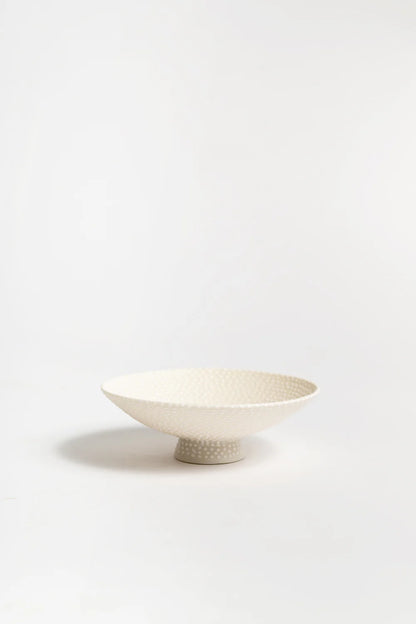 Mini Bowl | White with White Dots