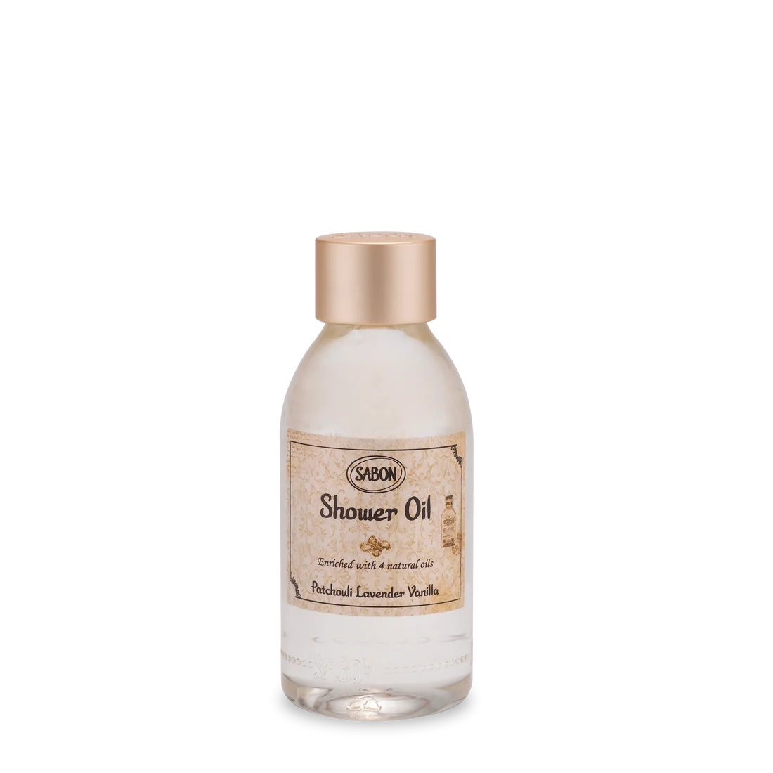 Mini Shower Oil Patchouli Lavender Vanilla 3.5 oz (100mL)