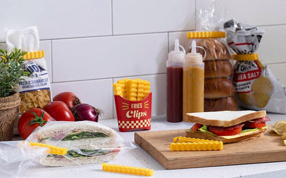 Fries Clips - 12 Bag Clips in a Magnetic Box