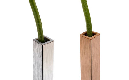 Magnetic Vase - Set of 5 Vases: Silver