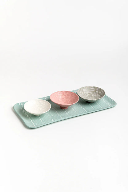 Mini Bowl | White with White Dots