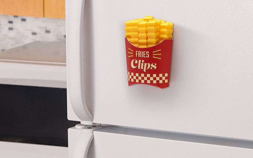 Fries Clips - 12 Bag Clips in a Magnetic Box