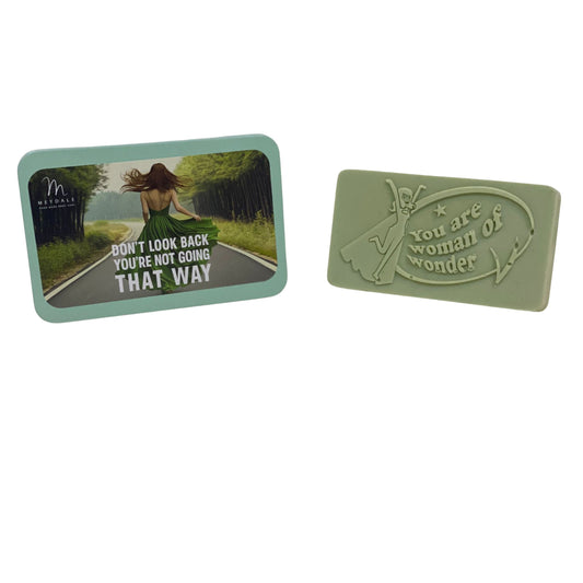 Scented Soap in a Tin – "Don't Look Back, You're Not Going That Way"