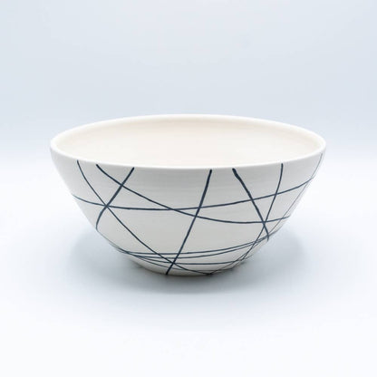 Serving Bowl: White Angles