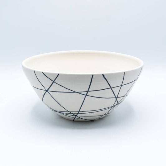 Serving Bowl: White Angles