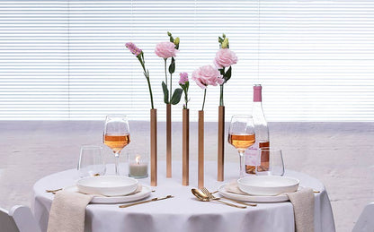 Magnetic Vase - Set of 5 Vases: Silver