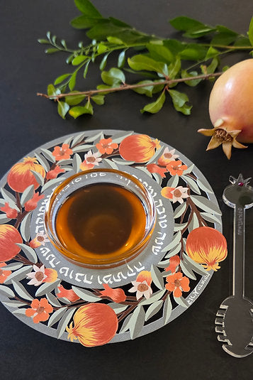 Pomegranate Mandala Honey Dish