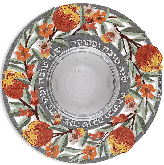 Pomegranate Mandala Honey Dish