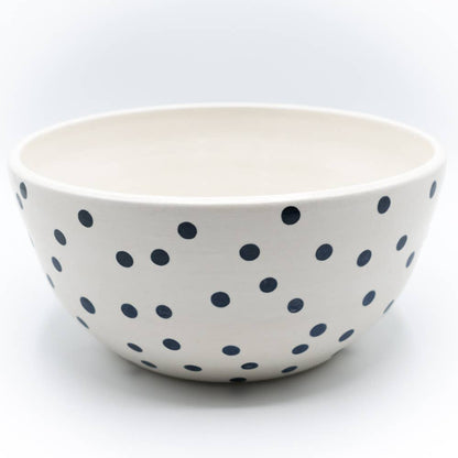 Serving Bowl: White Lines