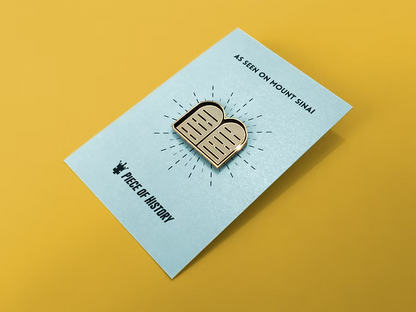 Stone Tablets Enamel Pin