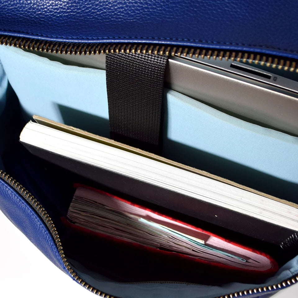 ALICE – Handmade Leather Backpack – Blue