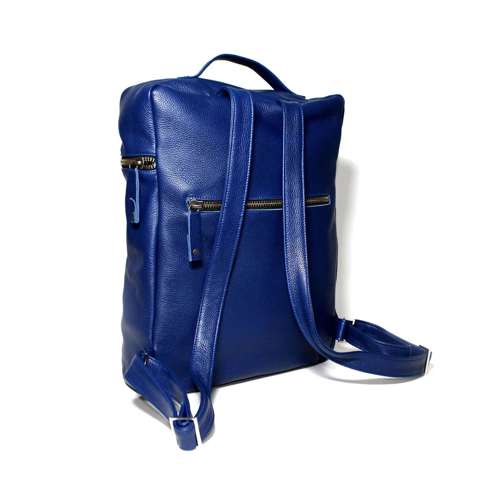 ALICE – Handmade Leather Backpack – Blue