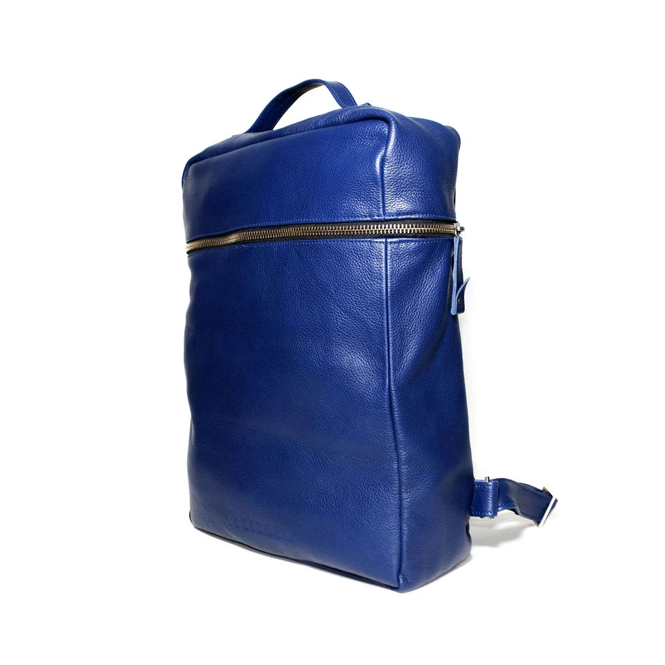 ALICE – Handmade Leather Backpack – Blue