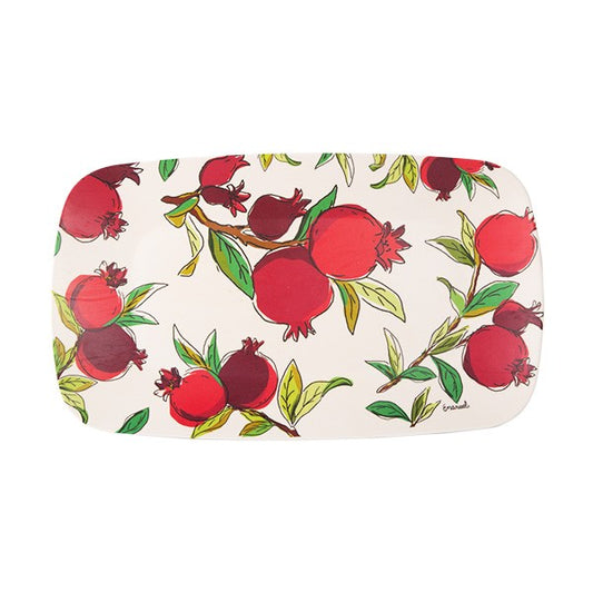 Medium Bamboo Serving Tray – Pomegranate