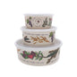 Set of 3 Round Bamboo Containers with Lids – Seven Species