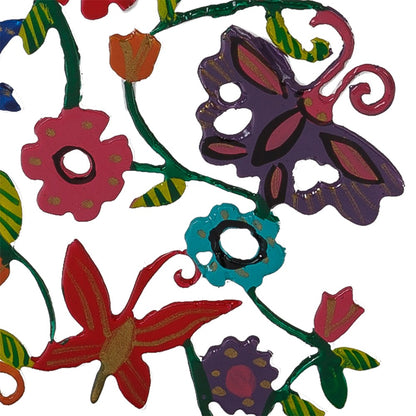 Laser-Cut Candlesticks with Hand-Painted - Butterfly