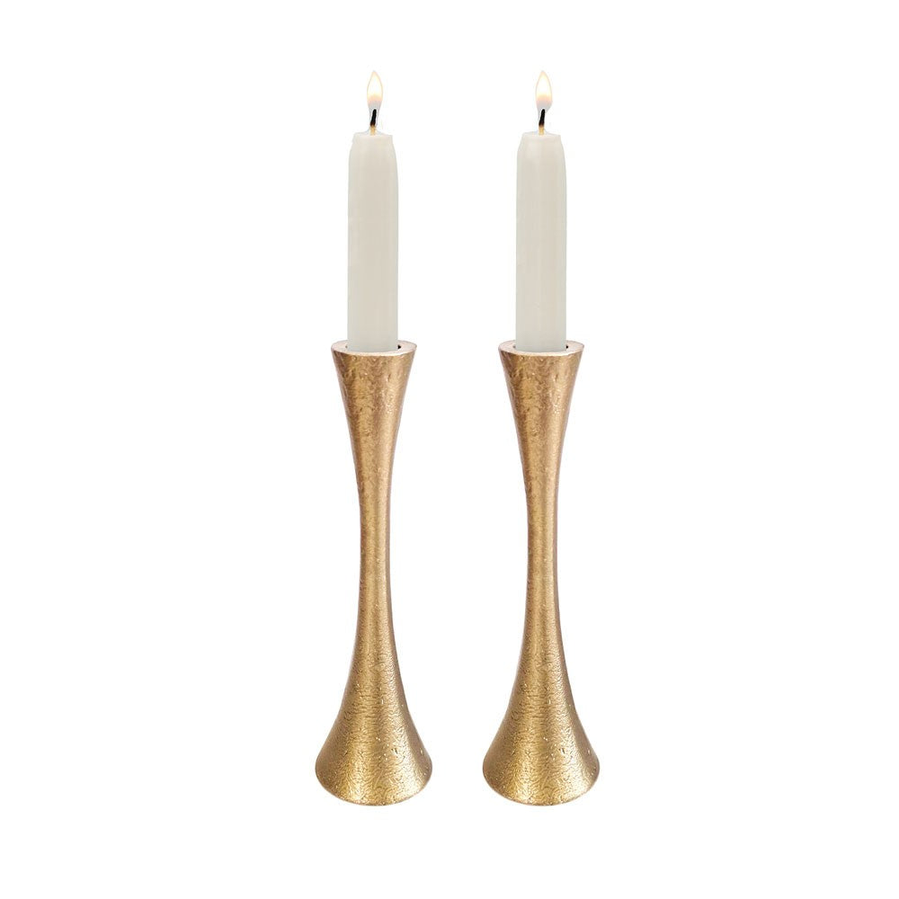 Handcrafted Round Candlesticks – Copper 5.9"