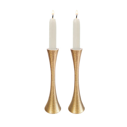 Handcrafted Round Candlesticks – Copper 8.3"