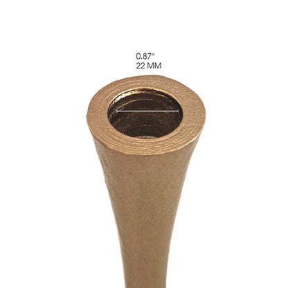 Handcrafted Round Candlesticks – Copper 5.9"
