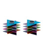 Star of David Candlesticks - Colorful