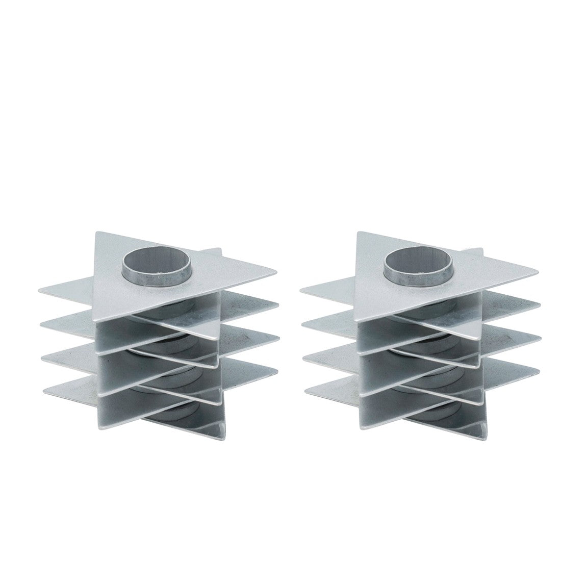 Star of David Candlesticks - Silver