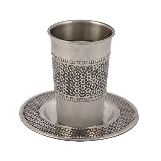 Stainless Steel Kiddush Cup – Star of David