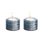 Tea Light Candle Holders with Discs - Blue