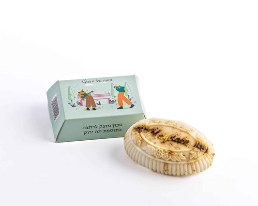 Green Tea Exfoliating Soap – Oval Shape
