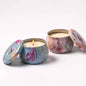 Scented Soy Wax Candle in Colorful Tin – Floral Pink