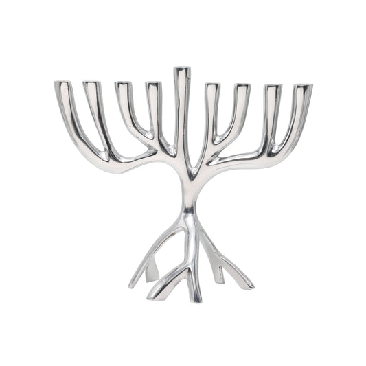 Tree of Life Hanukkah Menorah - Small 7.9"