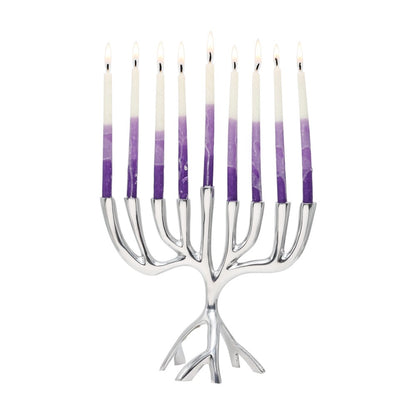Tree of Life Hanukkah Menorah - Small 7.9"