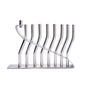 Reed Hanukkah Menorah – Brushed & Polished Aluminum