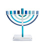 Small Classic Hanukkah Menorah – Blue