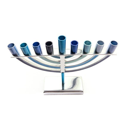 Small Classic Hanukkah Menorah – Blue
